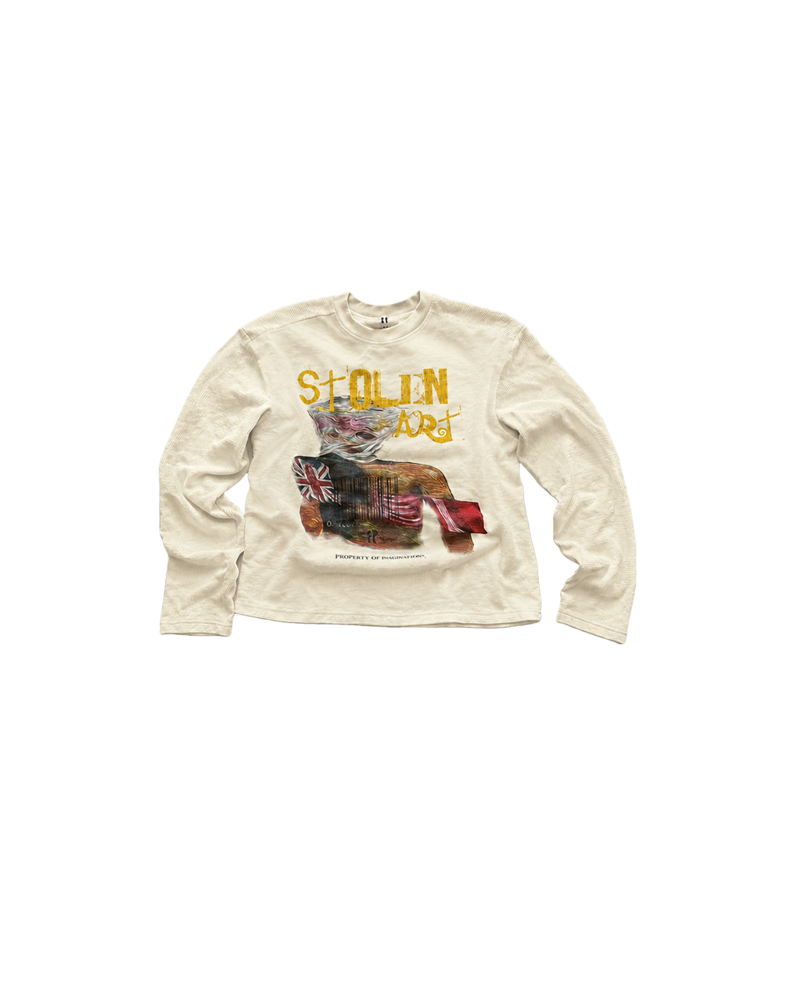 CREAM STOLEN ART LONG SLEEVE